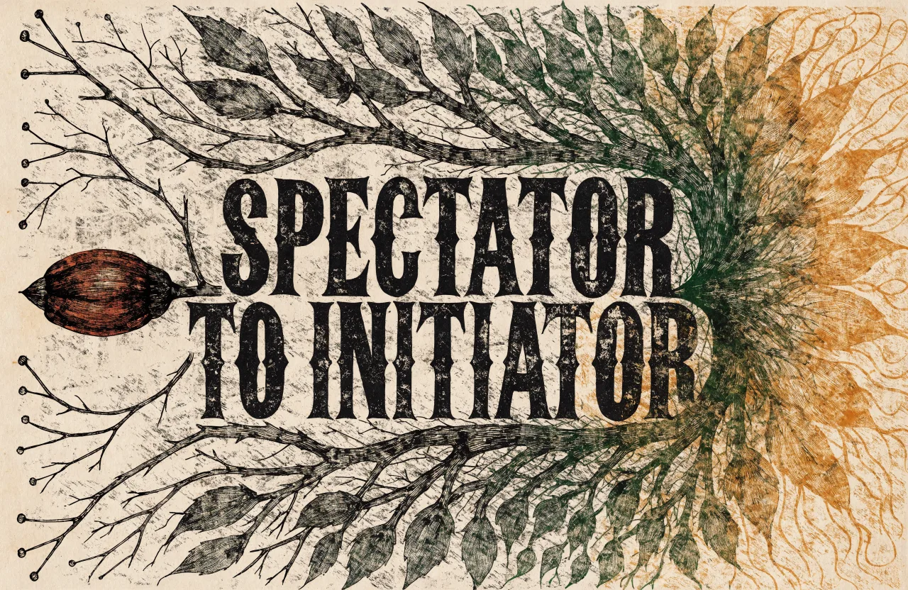 Spectator to Initiator — a talk on retaining human agency in the AI age